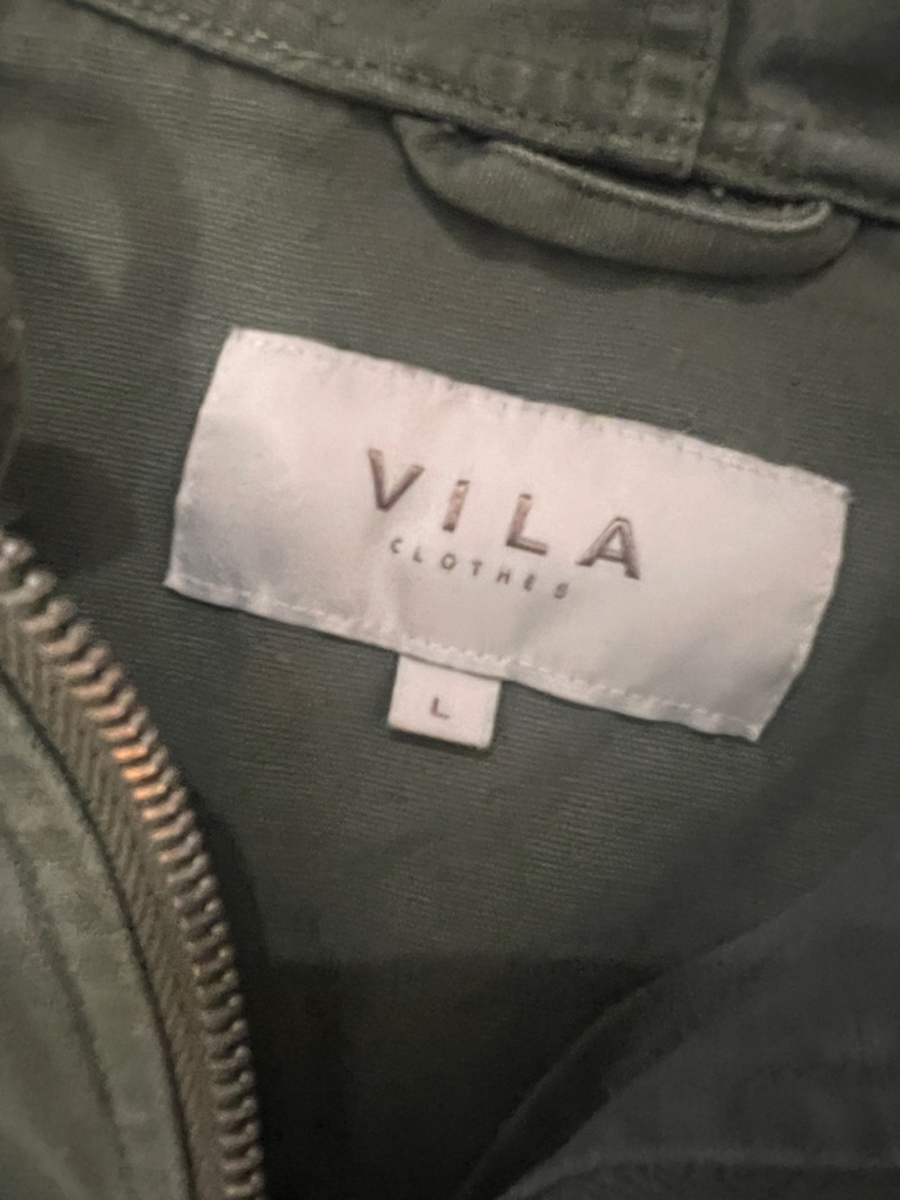 VILA Olive Green Utility Jacket